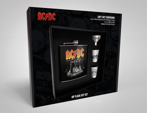 Hip Flask: Gift Set AC/DC - Hells Bells