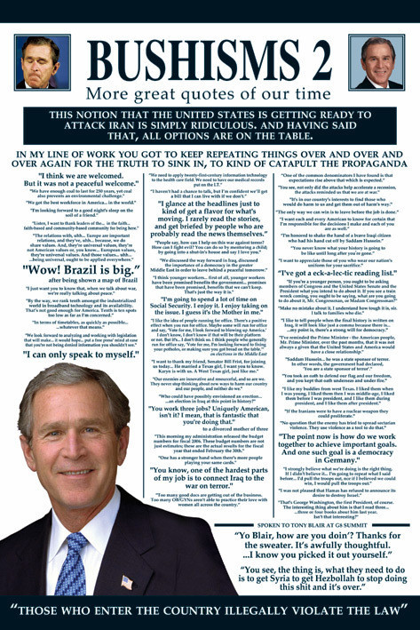 Poster Bushism 2