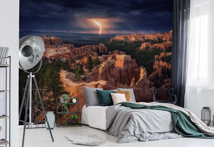 Ταπετσαρία Lightning Over Bryce Canyon