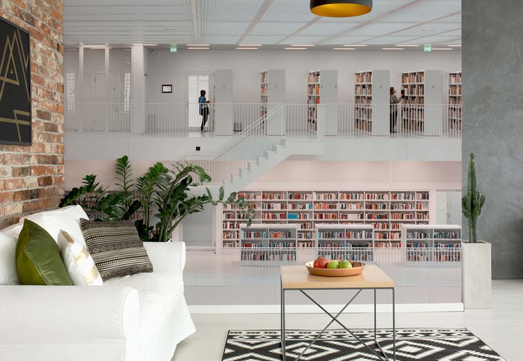 In The Library Wallpaper Mural