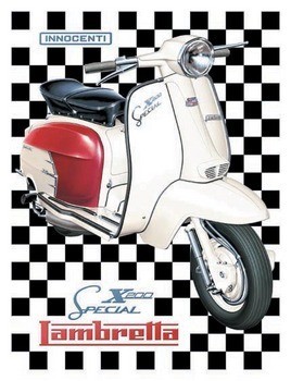 Μεταλλική πινακίδα Lambretta SX200