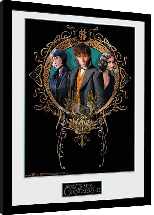 Framed poster Fantastic Beasts 2 - Trio