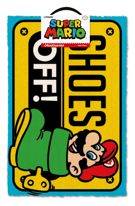 Πατάκι πόρτας Super Mario - Shoes Off Colour