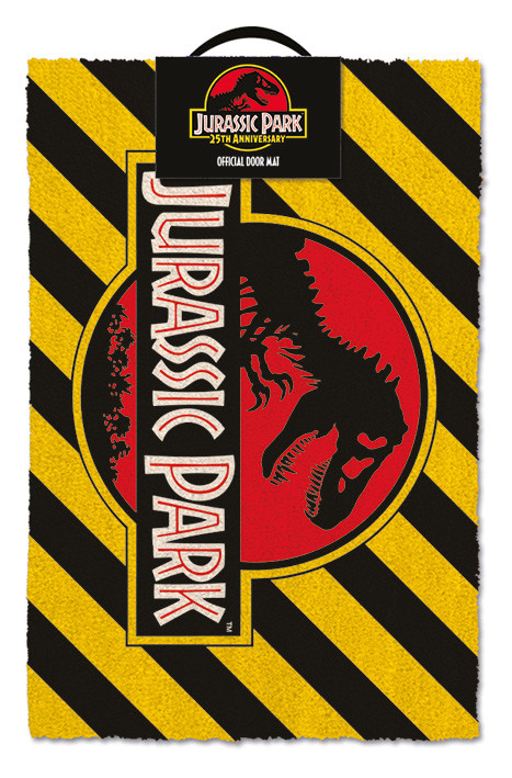 Doormat Jurassic Park - Warning