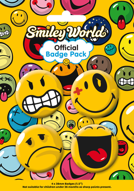 Conjunto de crachás SMILEY Expressions