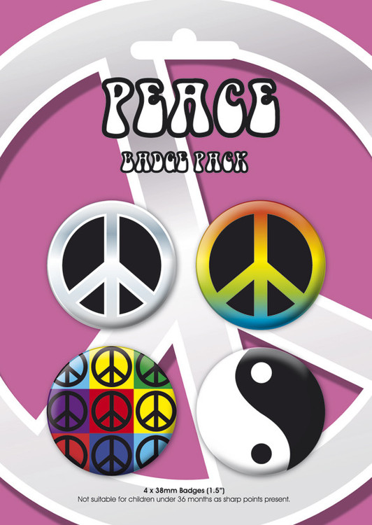Badge set PEACE GB Pack