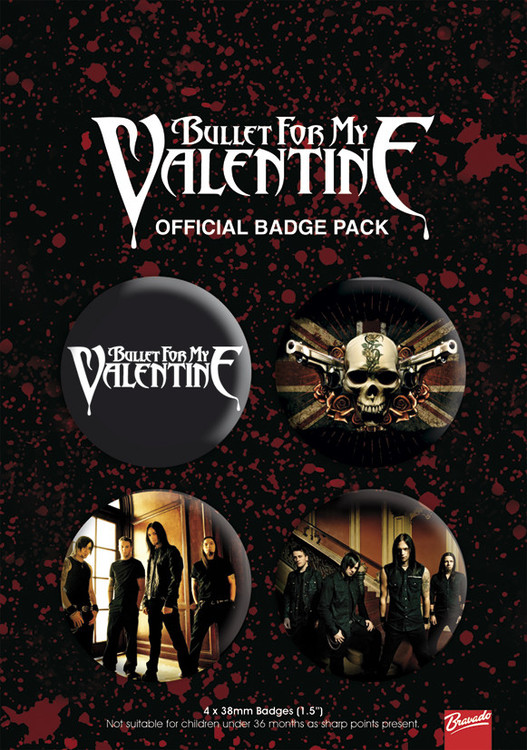 Σετ κονκάρδες BULLET FOR MY VALENTINE 1