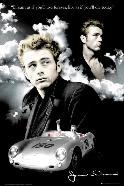 Poster James Dean - clouds