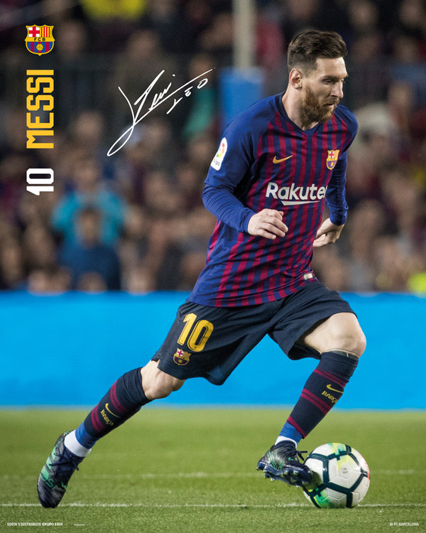 Αφίσα FC Barcelona - Messi 18-19