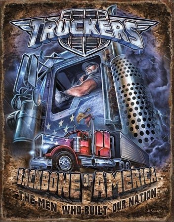Metallikyltti Truckers - Backbone
