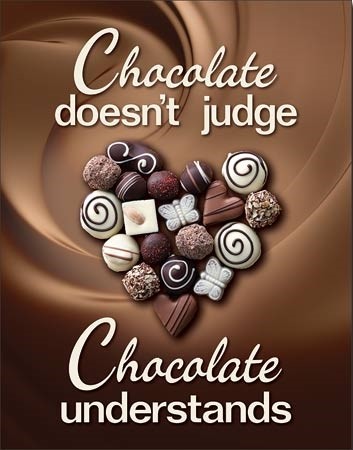 Metallikyltti Chocolate Understands