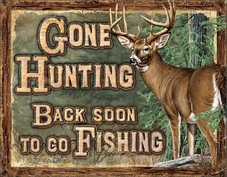 Metallikyltti Gone Hunting