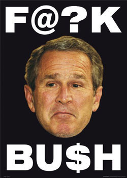 Poster F@ck Bush