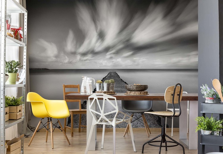 Melancholic Pier Wallpaper Mural