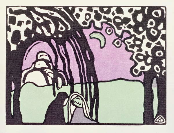 Плакат Moonrise from Der Blaue Reiter (1911)