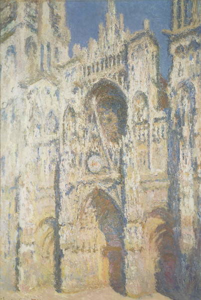 Αυτοκόλλητο Rouen Cathedral in Full Sunlight: Harmony in Blue and Gold