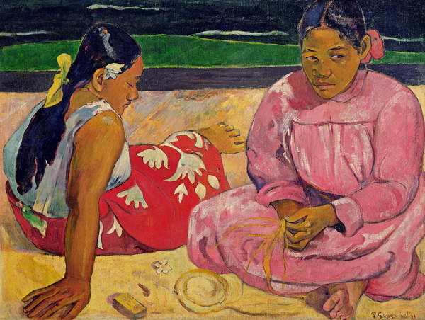 Принти на полотні Women of Tahiti, On the Beach, 1891