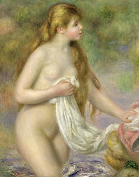 Плакат Bather with long hair, c.1895