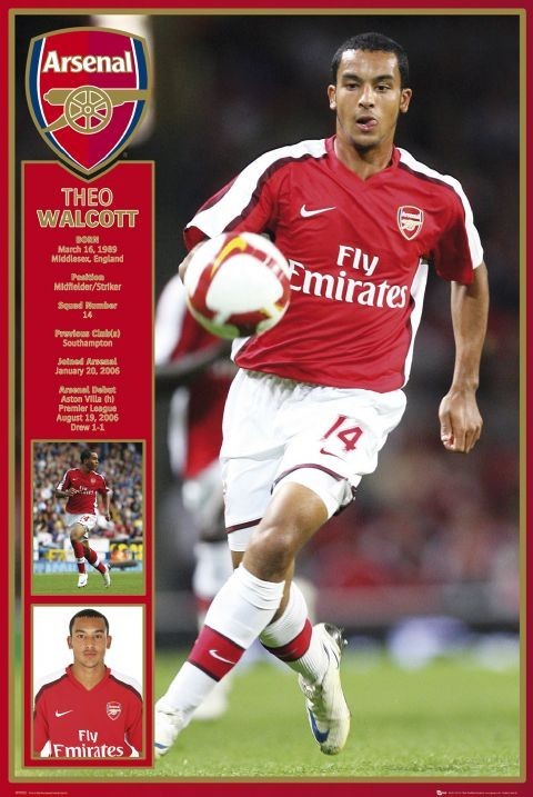 Плакат Arsenal - walcott 08/09