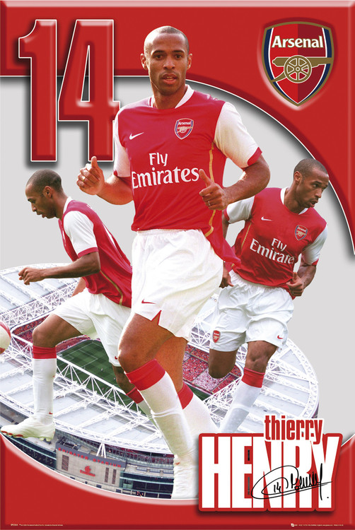 Плакат Arsenal Thierry Henry 06/07