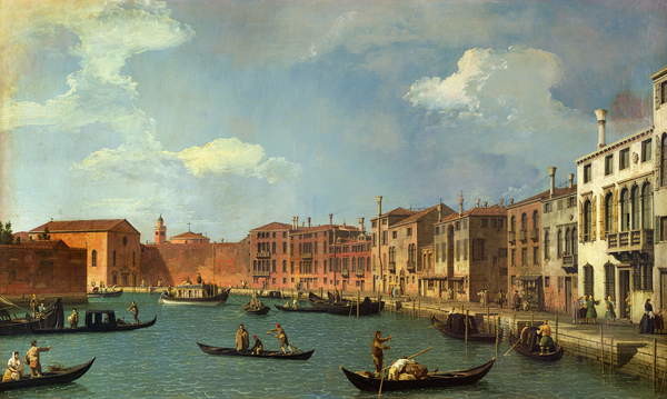 Принти на полотні View of the Canal of Santa Chiara, Venice