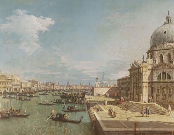 Принти на полотні The Entrance to the Grand Canal and the church of Santa Maria della Salute, Venice