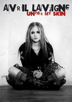 Avril Lavigne under my skin ポスター Pop Culture Graphics Artist Avril Lavigne 11 x 17 Framed