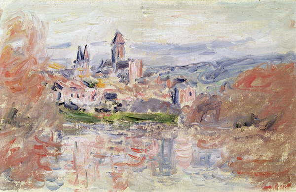 Плакат The Village of Vetheuil, c.1881