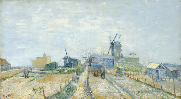 Принти на полотні Vegetable Gardens and the Moulin de Blute-Fin on Montmartre