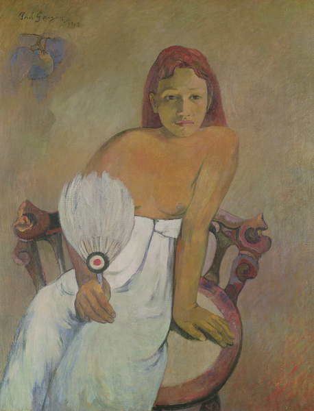 Плакат Girl with fan, 1902