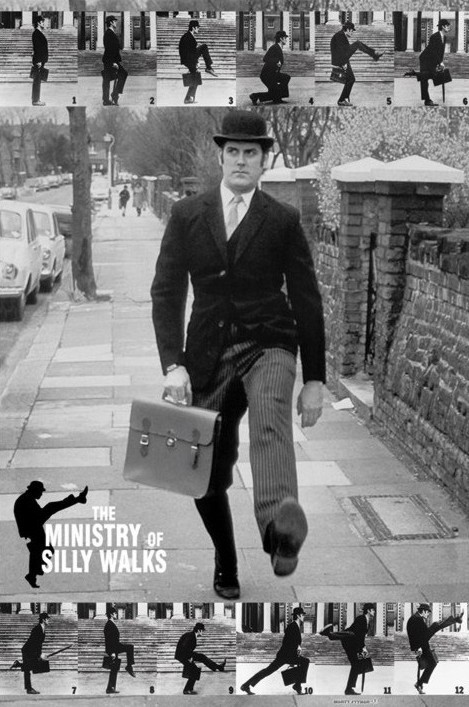 Плакат Monty Python - the ministry of silly walks