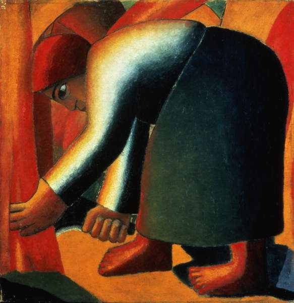 Плакат Woman Cutting, c.1900