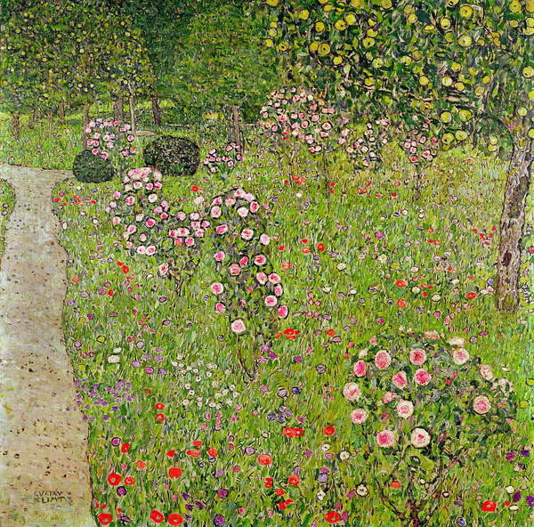 Плакат Orchard with roses