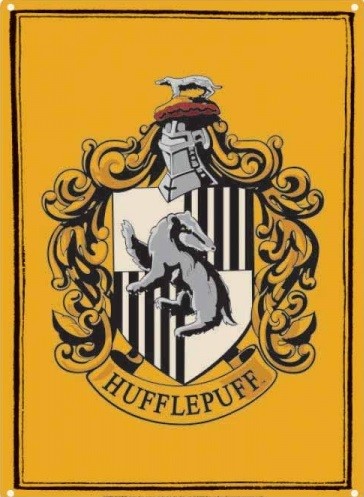 Μεταλλική πινακίδα Harry Potter - Hufflepuff