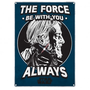 Metallikyltti Star Wars - The Force