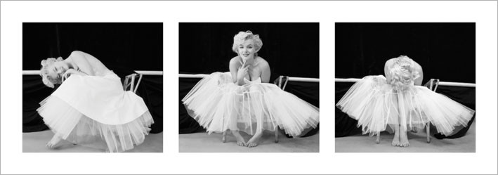 Художествен печат Marilyn Monroe - Ballerina Triptych