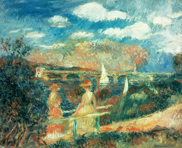 Принти на полотні The banks of the Seine at Argenteuil, 1880