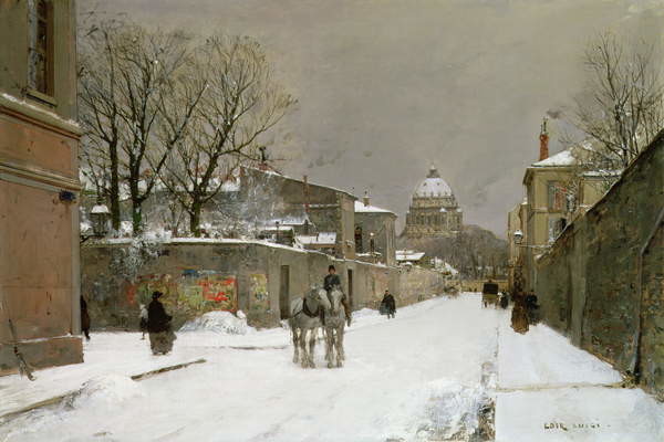 Плакат Winter Scene near Les Invalides, Paris