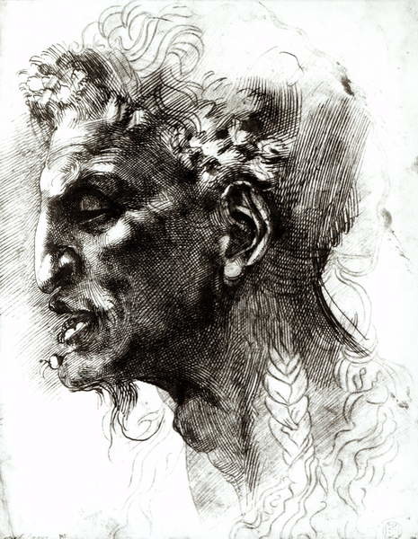 Плакат Head of a Satyr (pen & ink on paper)