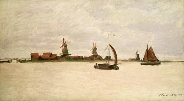 Плакат The Outer Harbour at Zaandam, 1871