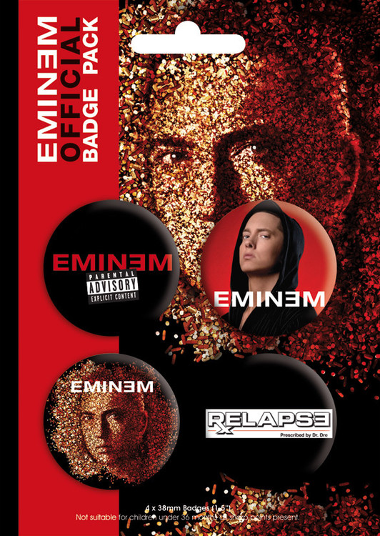 Conjunto de crachás EMINEM - relapse