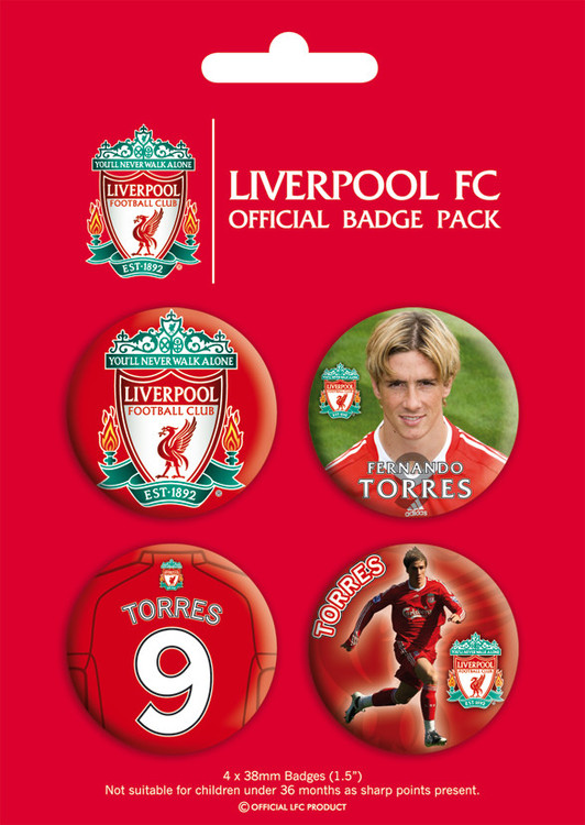 Σετ κονκάρδες LIVERPOOL - torres