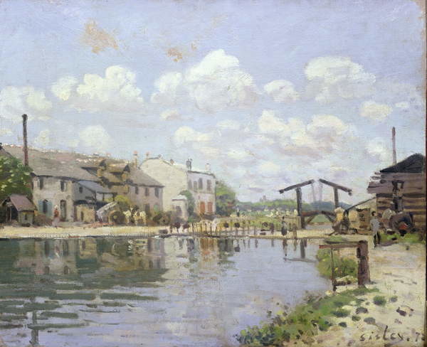 Наклейка The Canal Saint-Martin, Paris, 1872