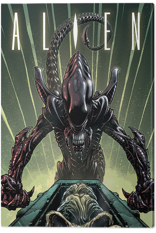 Canvas Print Alien - Green