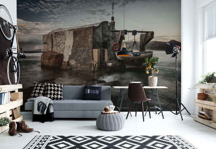 Fisherman's Hut Wallpaper Mural