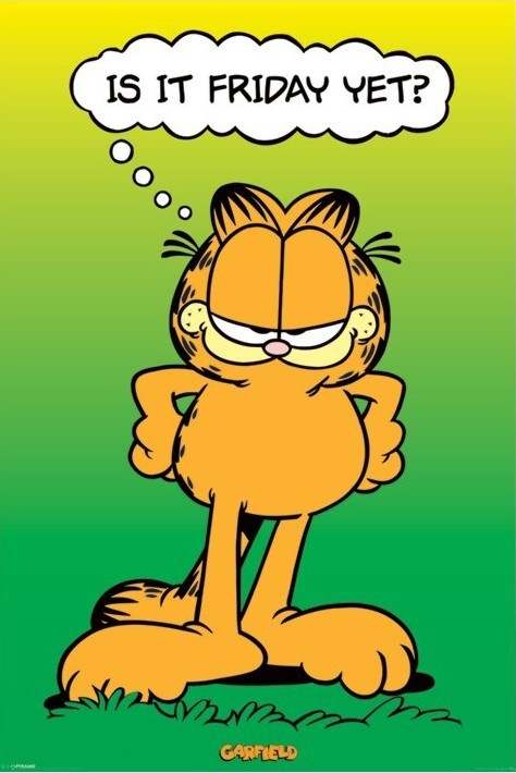 Плакат GARFIELD - is it friday yet ?