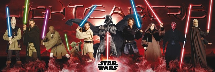 Плакат STAR WARS - lightsabers