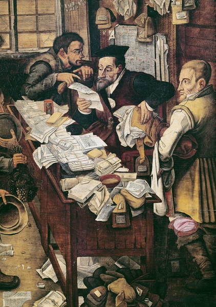 Плакат The Payment of the Yearly Dues (oil on panel)