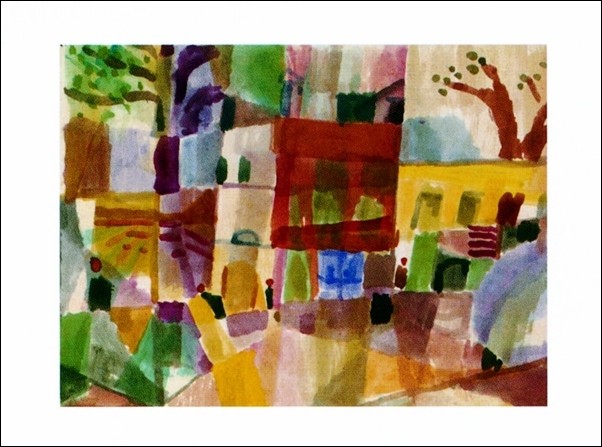 Art Print P.Klee - Maisons Rouges