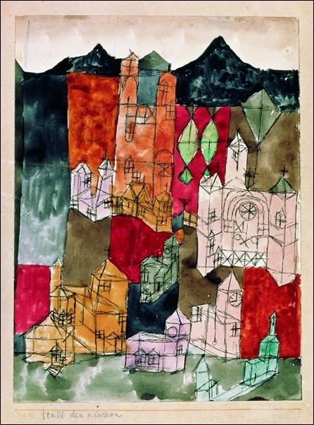 P.Klee - Stadt Der Kirken Картина